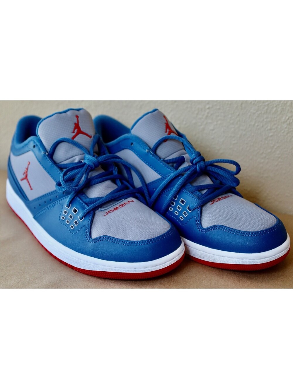 Nike Jordan 1 Flight Low Blue Grey Mens SZ10 350610-403 Mens